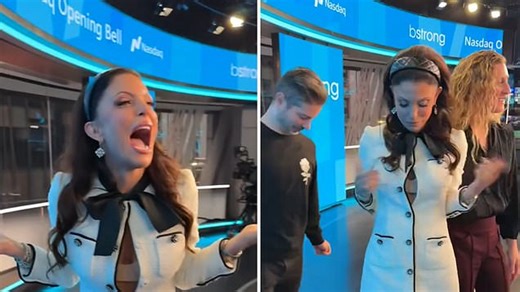 Bethenny Frankel suffers VERY embarrassing wardrobe malfunction at NASDAQ opening