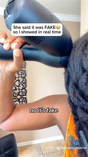 She said it was fake so I decided to show me using Revair in real time. Link in first comment #revair #myrevair #straighteninghair | DiscoveringNatural