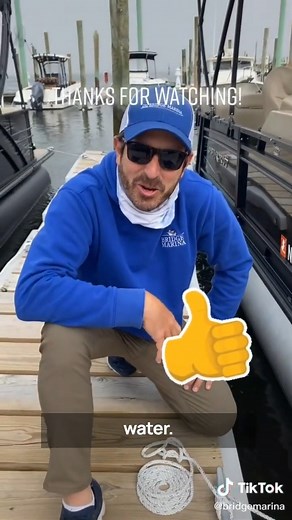 Boat Docking Demonstration: tying up your boat to the dock #boating #learntoboat #BoatingTips #lakehopatcong #highlandsnj #bridgemarina | Bridge Marina, Inc.