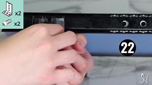 Desk with Drawers and Shelves Two - Tone Study Desk for Bedroom with USB Ports Power Outlets Wire Management Keyboard Tray Home Office Table Drawers Espresso Natural