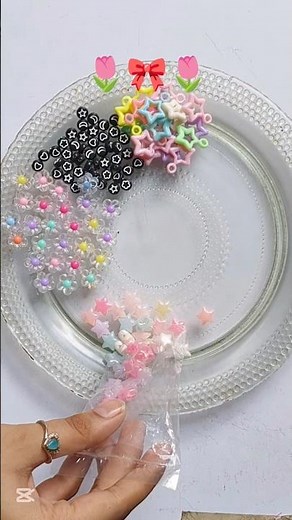 Unboxing bracelet making beads 🌷#shorts #handmade