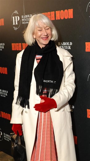Helen Mirren at opening night of West End show 'High Noon.' | Prima Magazine