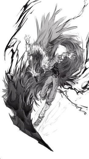 werewolf rudo-speedpaint #Gachiakuta