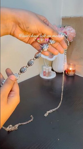 Elegant Silver Waist Chain Belt for Women and Girls, Adjustable Stylish chain belt 🔗✨ ‪@Meesho‬