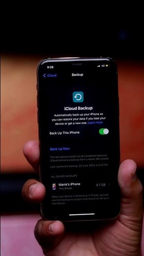 Easy Methods: Backing Up Your iPhone Using iCloud #shorts