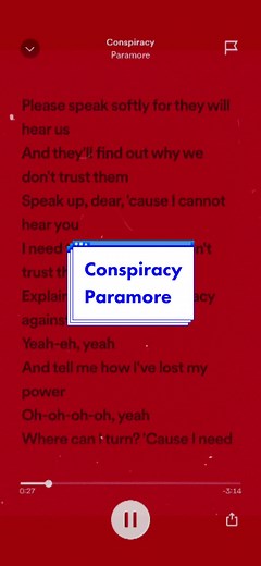 Exploring the Underrated Paramore Song 'Conspiracy' with Lyrics