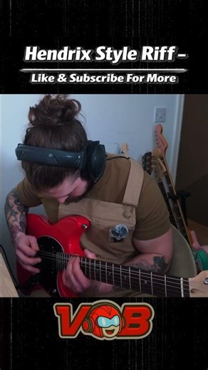 Jimi Hendrix Style Fuzz Guitar Riff #hendrix #guitar #riff