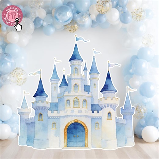 Princess Castle Cutout Decor, Fairy Castle Cutout ,castle Cutout ,princess Party Decoration, Castle Backdrop Stand up Prop, Digital Download - Etsy
