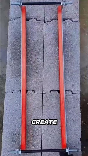 Perfect Concrete Mortar Leveling Trick | Smart Masonry Tool for Brick and Block Work.