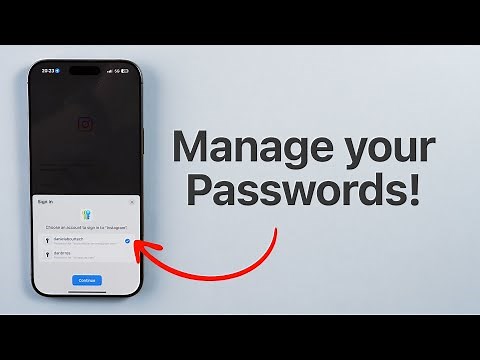 How To Manage All Your Passwords on iPhone!!