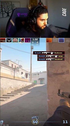 ScreaM clears mid alone 💀 #scream #cs2 #twitchclips