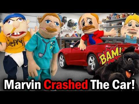SML Movie: Marvin Crashed The Car!