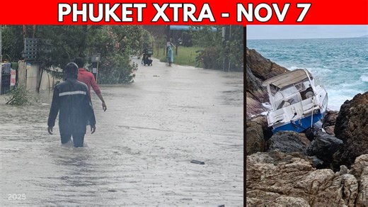 PHUKET XTRA - Nov 7 || Brought to you by @PVC Phuket 1- Phuket battered again by rain, floods, and landslips https://thephuketnews.com/phuket-battered-again-by-rain-floods-and-landslips-98204.php 2- Israeli tourist arrested at Phuket Airport over bullets found in luggage https://thephuketnews.com/israeli-tourist-arrested-at-phuket-airport-over-bullets-found-in-luggage-98205.php MORE: Armed drug dealer arrested in Thalang https://thephuketnews.com/armed-drug-dealer-arrested-in-thalang-98201.php 3