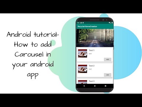 Android tutorial- How to add Carousel in your android app (Easy Steps)