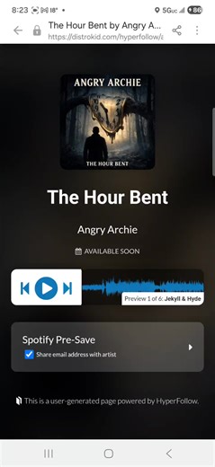 Everyone asked, and I delivered! I will be on Spotify, and a slew of other platforms! Tha KS again! #fyp #foryoupage #spotifyonlyyou #newsongs #angryarchie