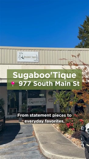 Sugaboo’Tique keeps the looks coming in Olde Town Conyers. From laid-back fits to going-out glam, every piece brings its own style. Clothes, shoes, bags, and accessories that pull the whole look together — because details matter. #oldetownconyers #shoplocalconyers #visitconyersga #conyersga #exploregeorgia | Olde Town Conyers