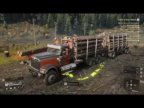 Snowrunner - |#2| International HX 520 Double Load Medium Log Hauling