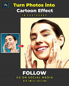 7.2K views · 342 reactions | How To Make a Cartoon in Photoshop ➤Images used in this video (pexels)- https://drive.google.com/file/d/1_X55_egUp4KrLHzjCPgmnbofI8fD_JDZ/view?usp=share_link | Big Smile Editing | Facebook