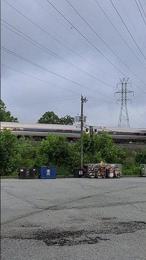 First Day of Daily 7:22AM (New Schedule) Amtrak Crescent #20 roaring through Greensboro, NC!