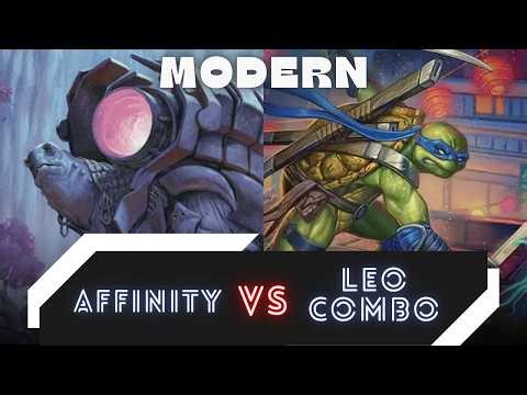 Modern MTG: Affinity vs Leonardo Combo | Magic: The Gathering Gameplay