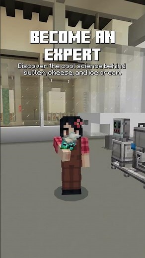 How is milk turned into ice cream? Dairycraft Showcase #minecraft #minecrafteducation #cows