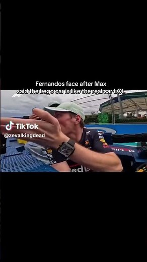 Fernando Alonso’s face after Max Verstappen said the lego car is like the real car 😂 #f1 #f1shorts