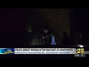 Police arrest woman after man shot at apartment complex in southeast Houston