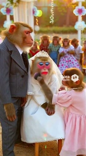 Monkey Bride Makeup Tutorial! 🐒 When Animals Have a Luxury Wedding! 😂