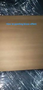 How to paint brass effect