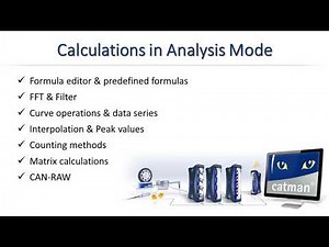 Calculations in catman Analysis Mode