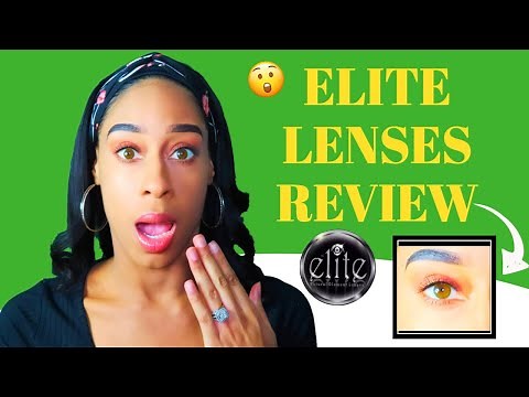 ELITE Contact Lens Review: Shallow Diamond Collection - Amber 💎 | Lizette Baldeo
