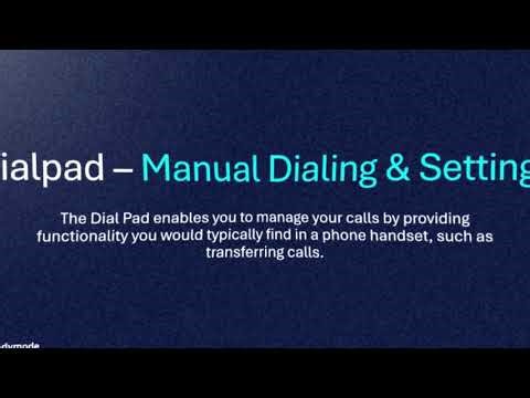 Readymode Dialpad Features & Manual Dialing