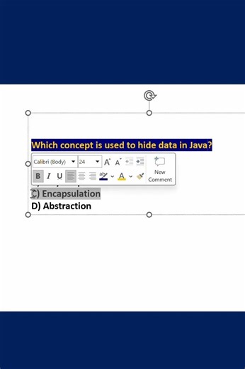 OOP MCQ (Encapsulation) #java #javaprogramming #oop