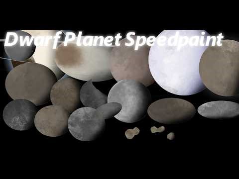 KRITA: Dwarf Planets Speedpaint