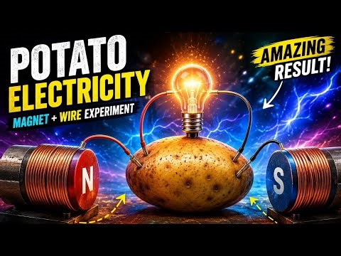 "Amazing Potato Battery Experiment | Simple Science Project."