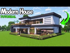 Minecraft Luxury Modern House Tutorial | Realistic Mega House Build