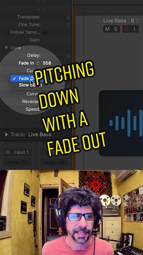 Pitching Down With A Fade Out in Music Production
