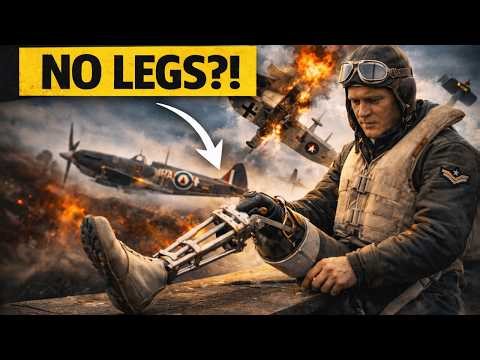 RAF Fired Him for Having NO LEGS — Until He Shot Down 22 German Planes &Became Their Worst Nightmare