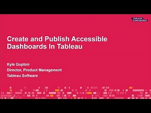 Create and publish accessible dashboards in Tableau