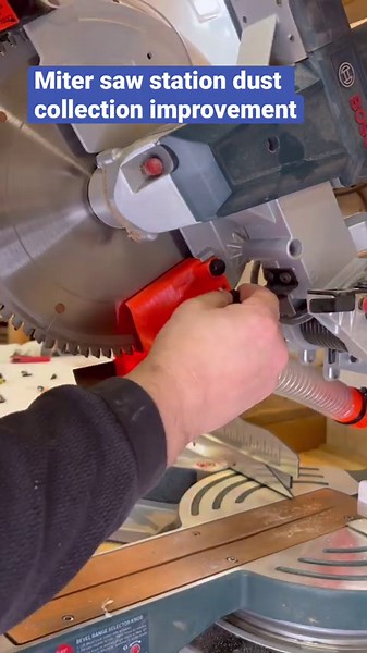Mitersaw station dust collection fix #woodworking #tools #woodworkingtools