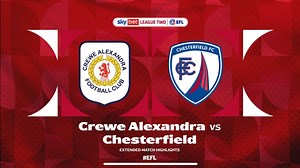 Match highlights: Crewe Alexandra (a)