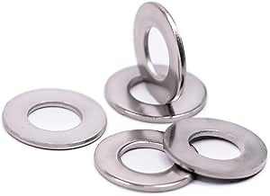 3/4" Stainless Steel Flat Washer (0.84" ID, 1.5" OD), 304 Stainless Steel 18-8, Bright Finish, Pack of 10