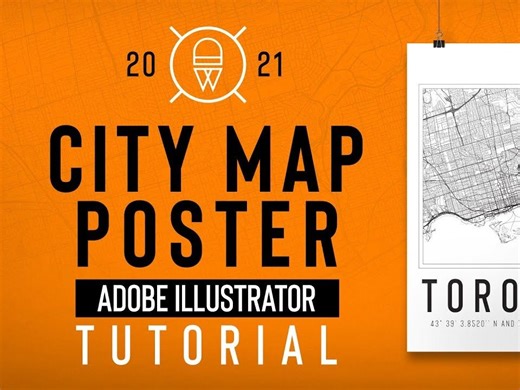 [转载] 如何用 Adobe Illustrator 制作城市地图海报