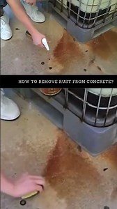 Removing Rust Stains from Concrete That Worked