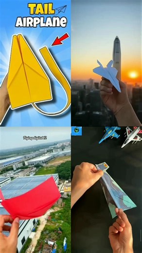 4 different types of the paper planes #shorts