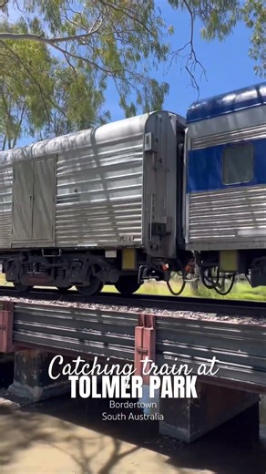 The Overland Passenger Train at Tolmer Park, Bordertown #australia #travel