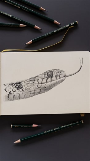 Saskia Suurling CasmahCreations on Instagram: "How to draw a realistic snake with pencils. The scales are very useful in our dragon drawings 😉🐉 Real time tutorial on my Patreon (link in linktree on my profile) #animaldrawing #pencil #art Learn to draw, how to, tutorial, sketch, drawing"