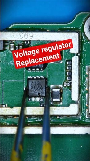 Surface Pro 4 - voltage regulator replacement. #boardrepair #diy #electronics #pcb