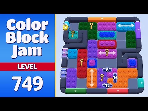 Color Block Jam Level 749 | Every Puzzle Solved! 🎯