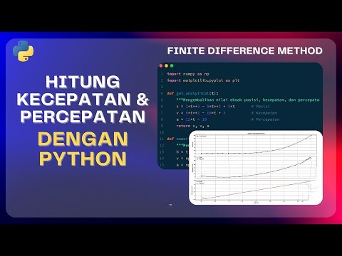 Tugas Metode Numerik: Implementasi Finite Difference pada Analisis Kinematika (Python)